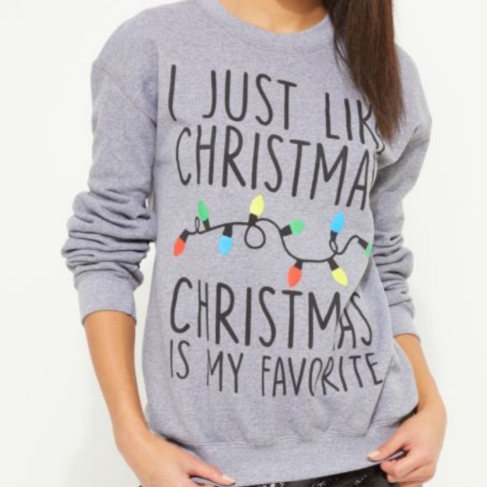 Gray Christmas is my favorite sweatshirt